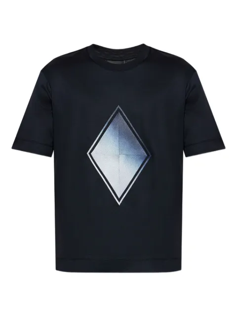 Emporio Armani diamond-print T-shirt
