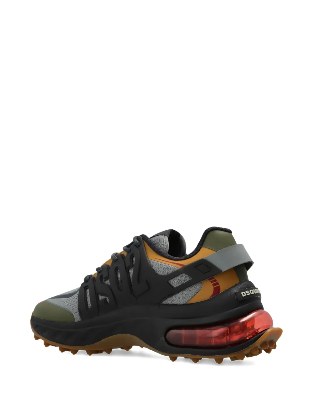 DSQUARED2 lace-up panelled low-top sneakers Black