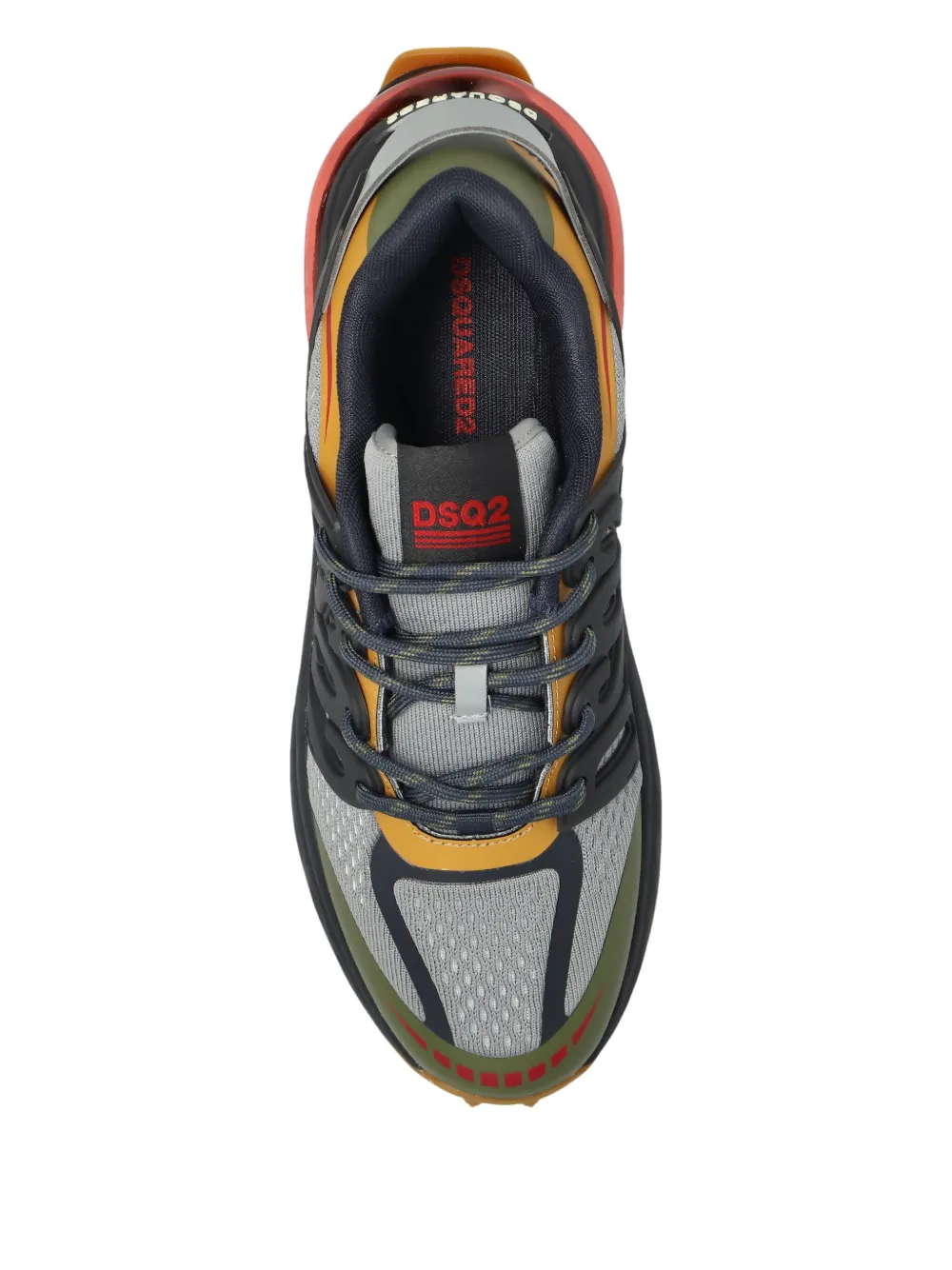 DSQUARED2 lace-up panelled low-top sneakers Black