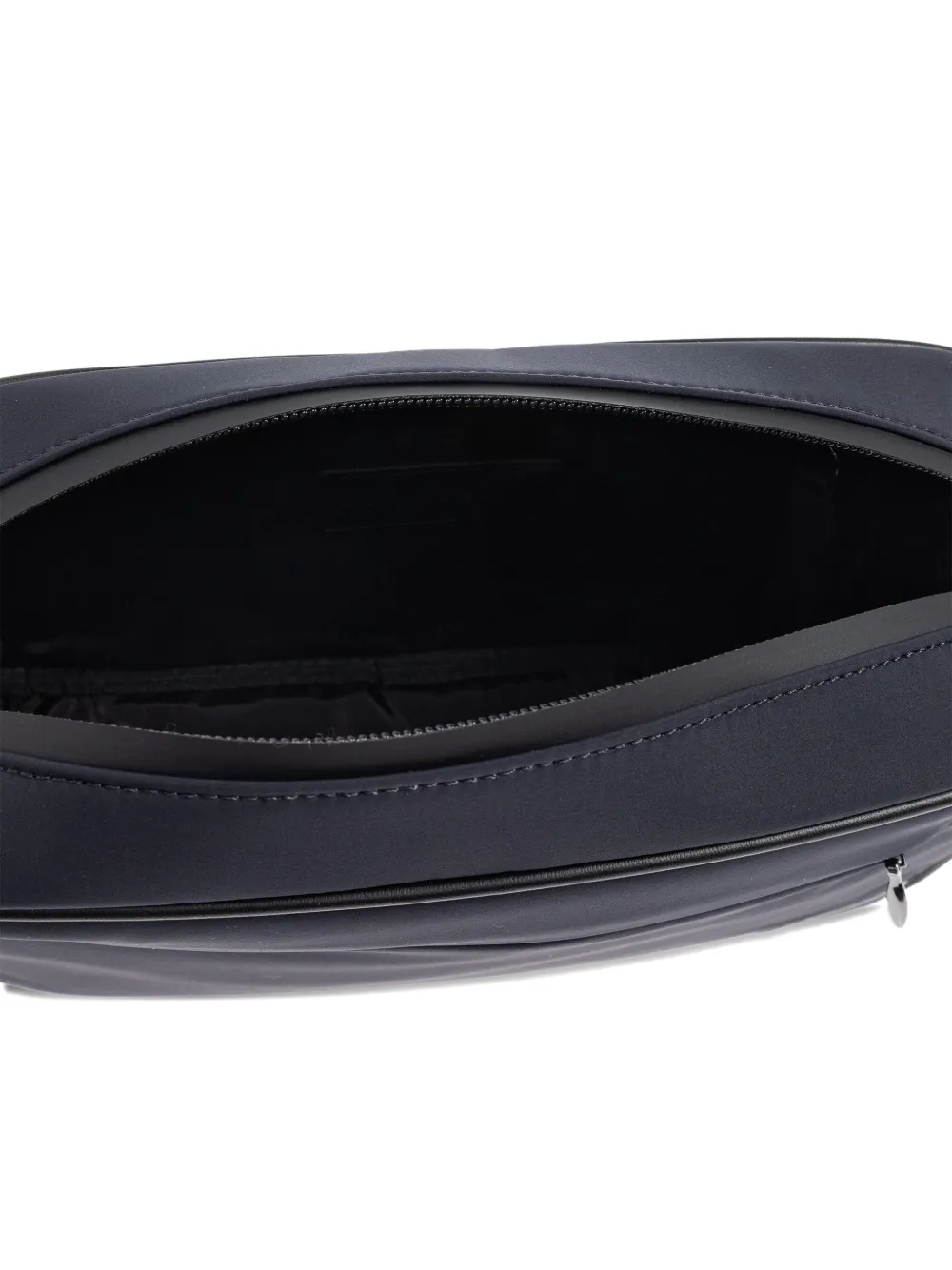 Emporio Armani Clutch met logopatch en voorzak Blauw