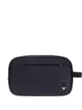 Emporio Armani logo-patch front-pocket clutch - Blue