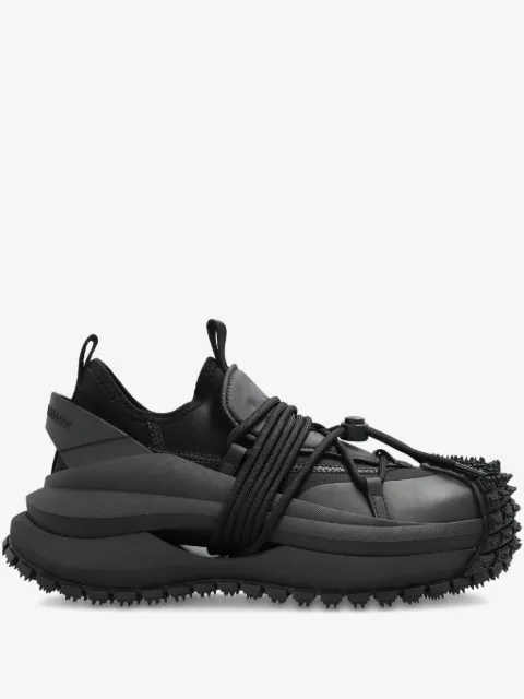 Emporio Armani tenis con agujetas y apliques