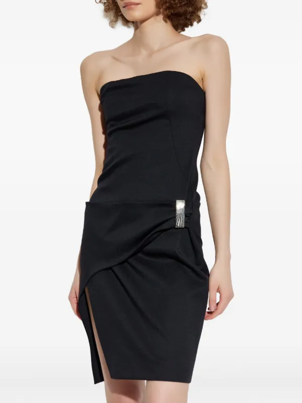 black slit mini dress Primavera Couture 4206 Fitted Short Cocktail Slit Dress main image 1