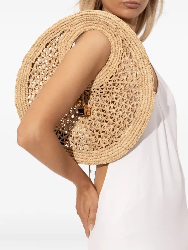 Jacquemus Medium Le Spiaggia Round Bag Neutrals FARFETCH CA