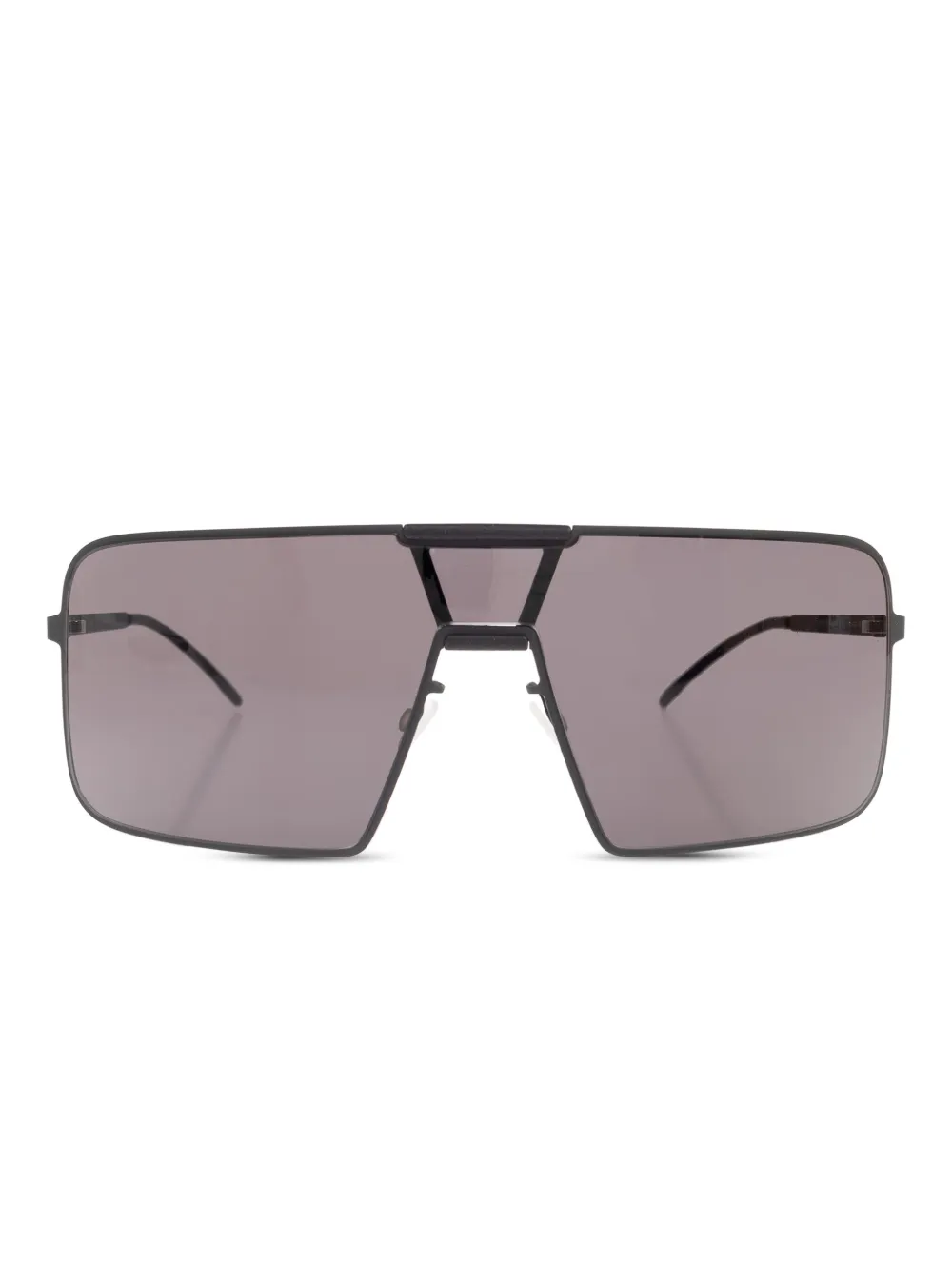 Mykita Zonnebril met schild montuur Zwart