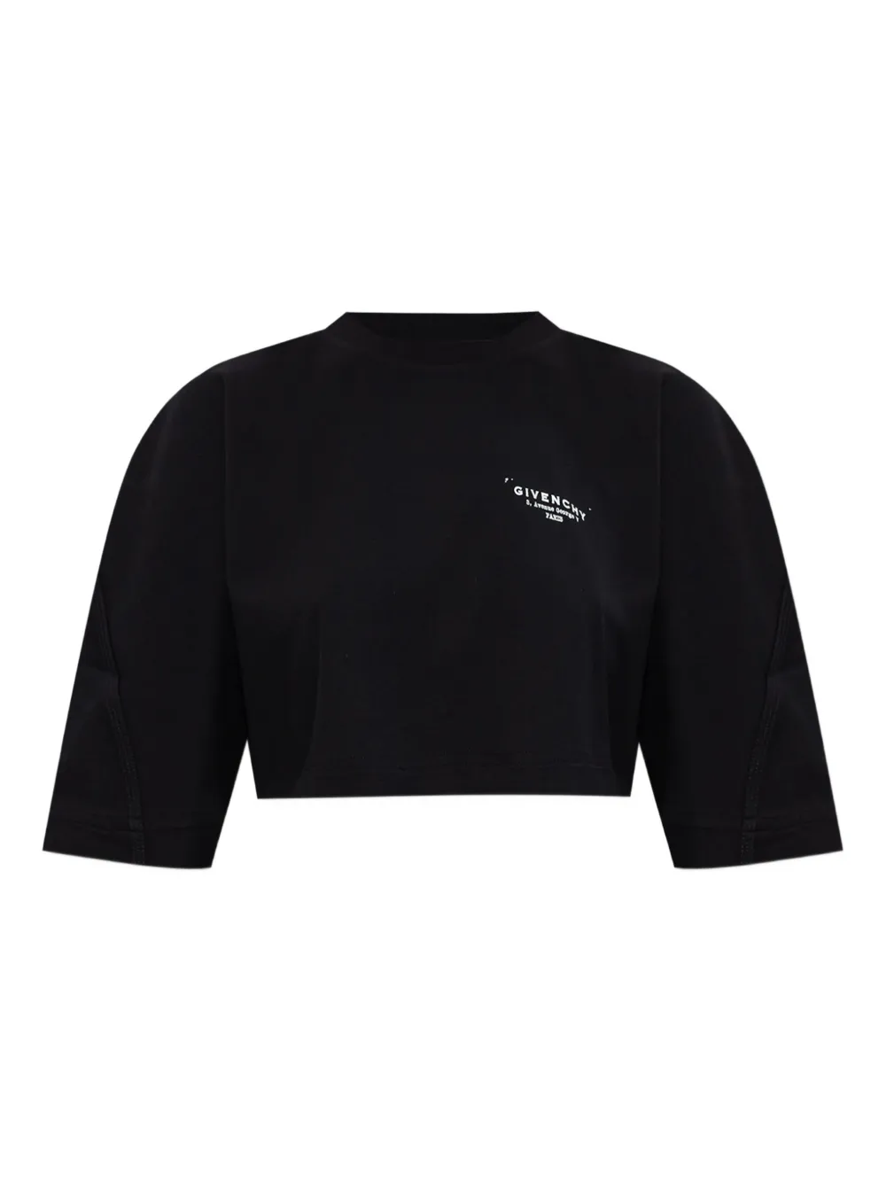 Givenchy logo-print cropped top - ブラック Givenchy logo-print cropped top - ブラック