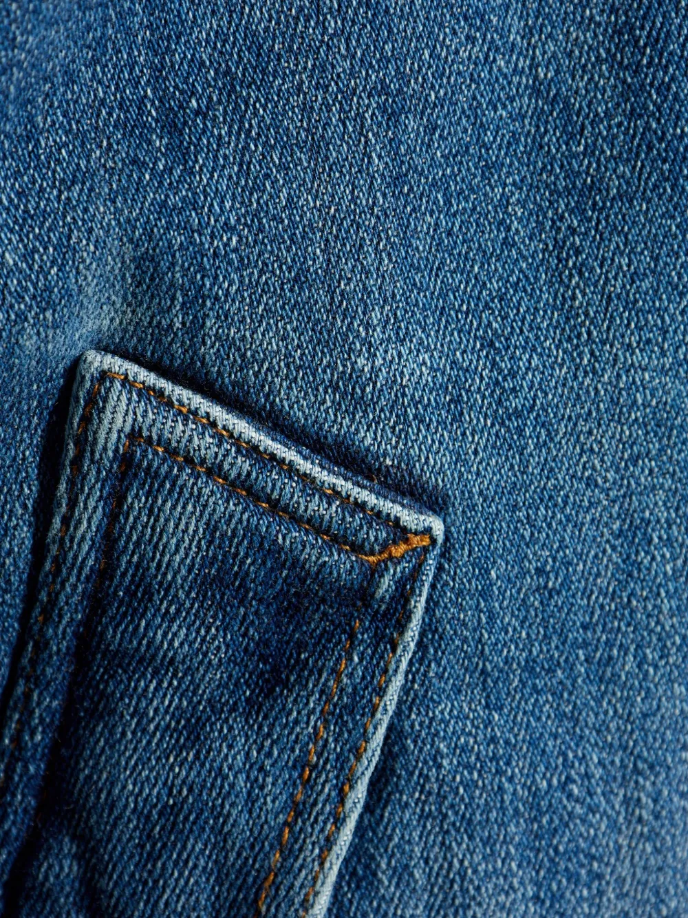 LOEWE Denim jack met contrasterende kraag Blauw