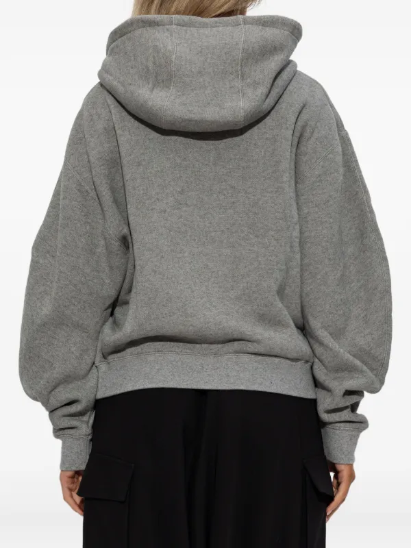LOEWE Hooded zip-up Sweatshirt | Grey | FARFETCH