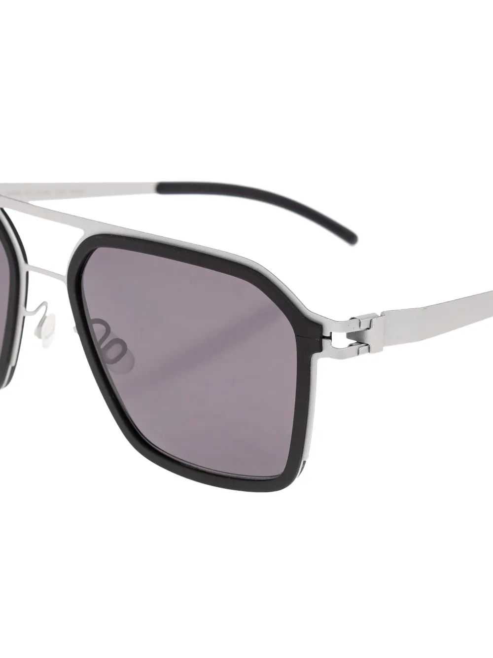 Mykita Zonnebril met vierkant montuur Zwart