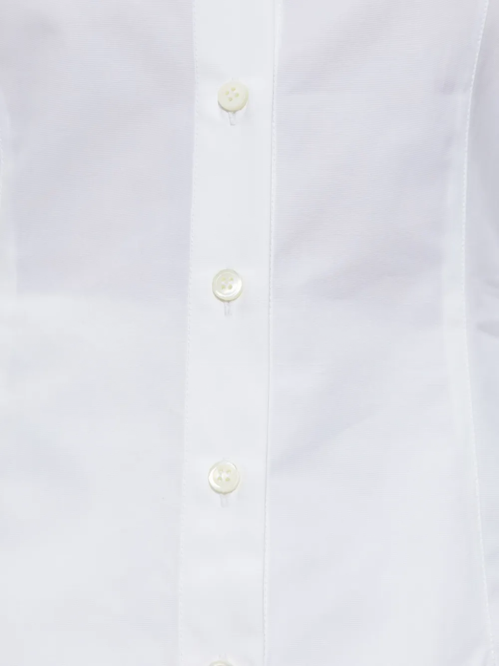 Jacquemus Button-front Long-sleeve Blouse In White