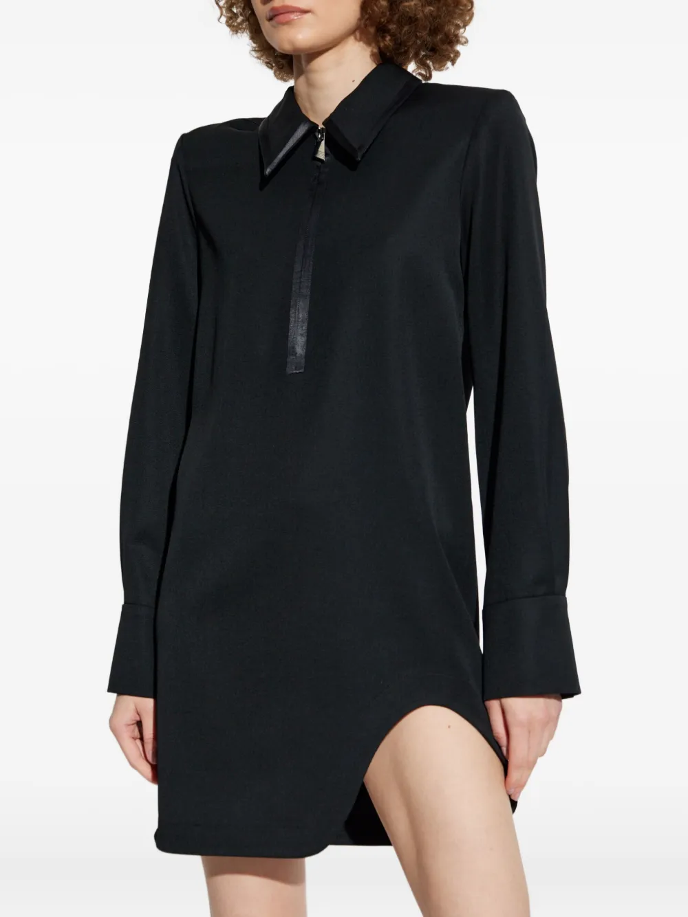 The Attico Blousejurk met rits Zwart