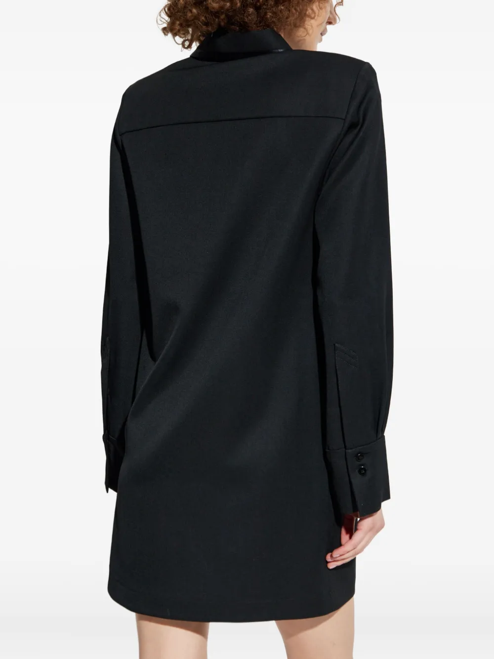The Attico Blousejurk met rits Zwart