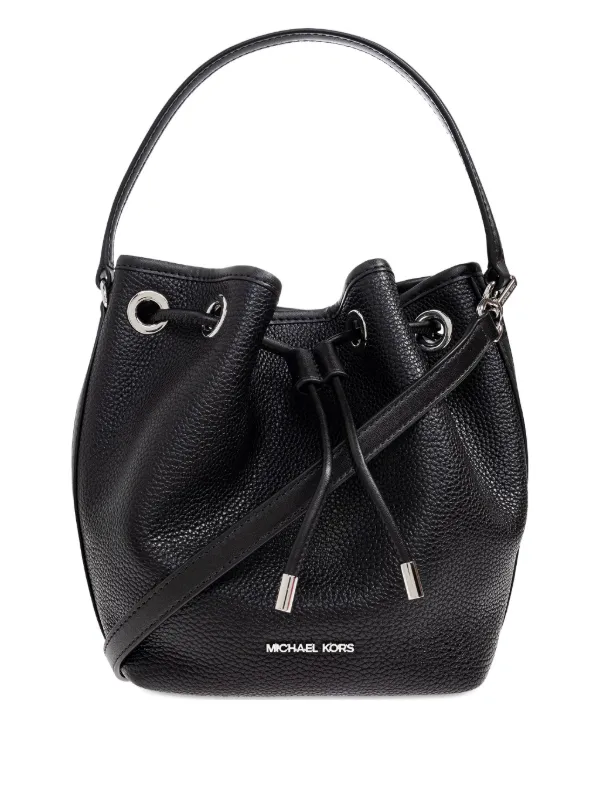 バッグ MICHEAL KORS Jaycee Extra-Small Pebbled Leather Convertible Backpack in BLACK