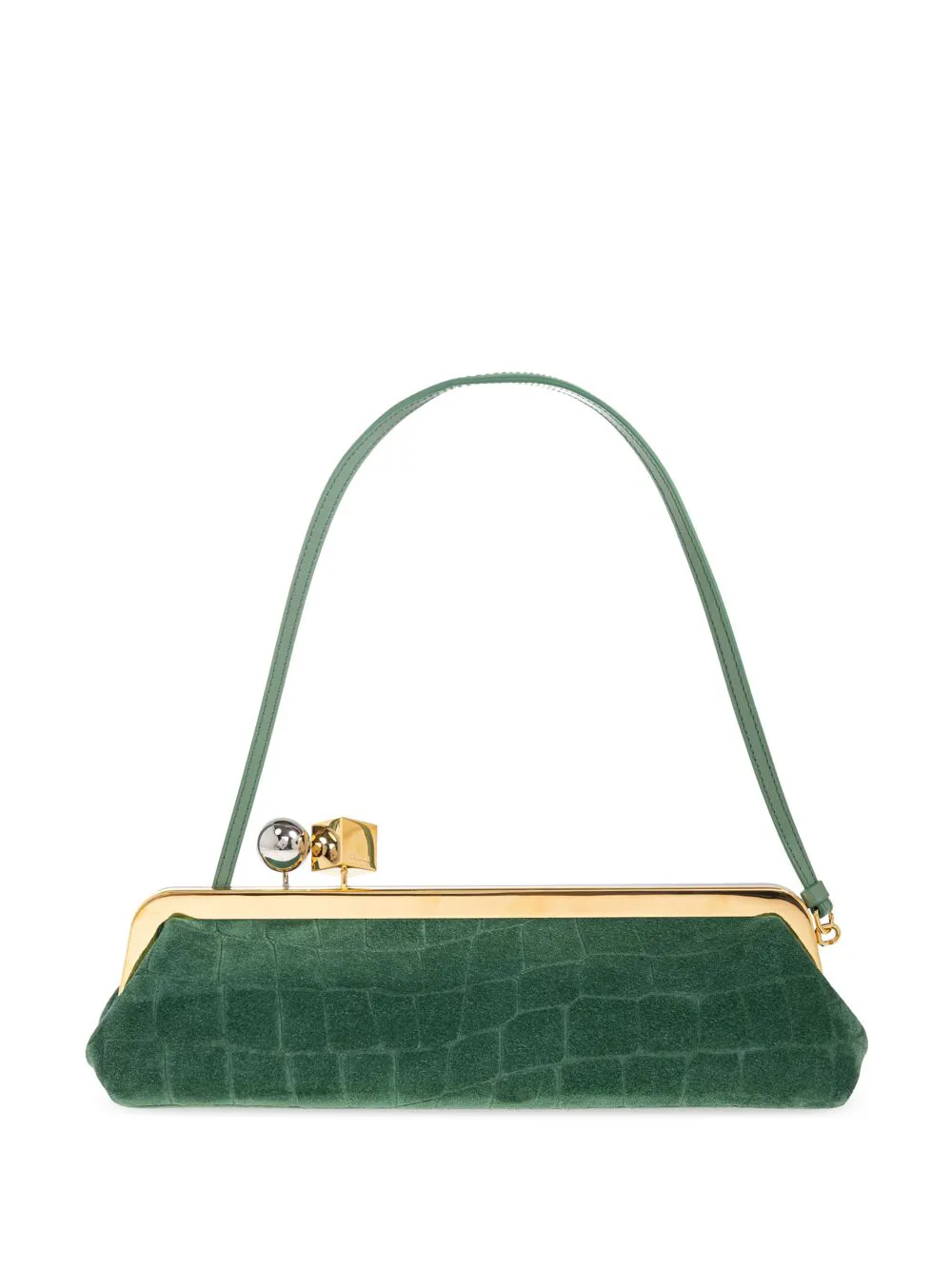Jacquemus crocodile-effect clasp tote bag | Green | Image 1