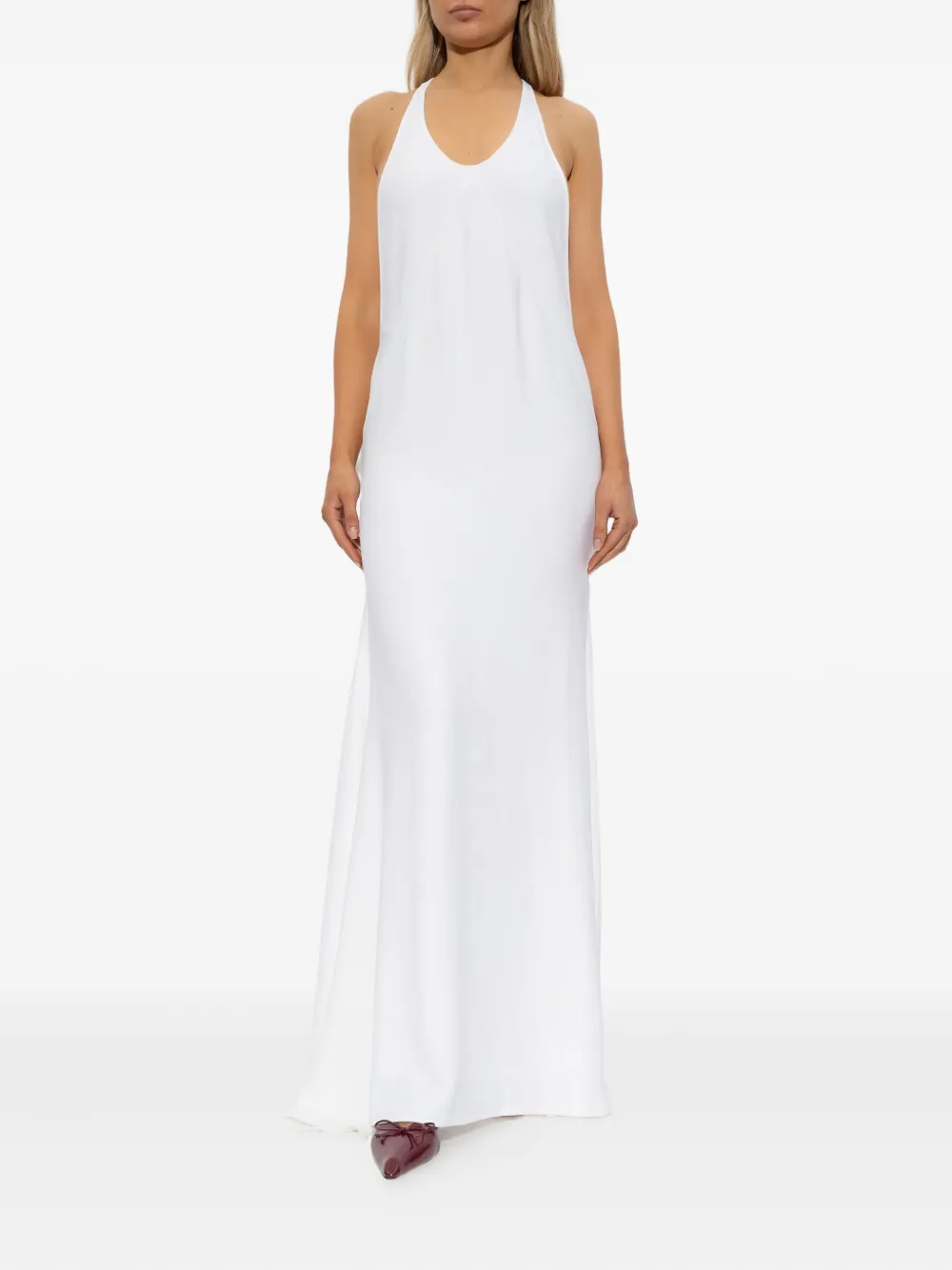Jacquemus back-detail sleeveless maxi dress - Wit