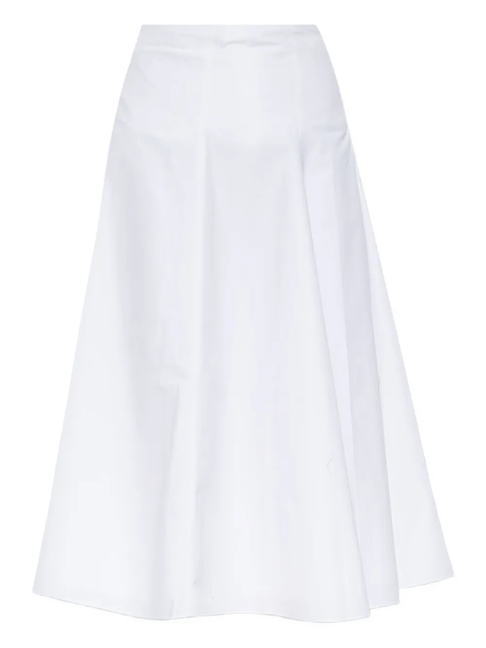 Jacquemus Panelled Flared Midi Skirt In White