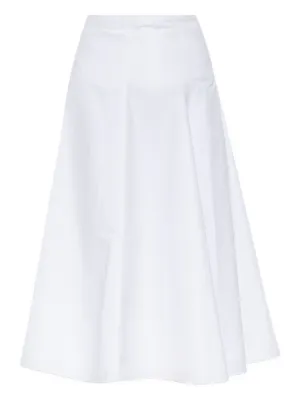 Jil Sander パネル フレアスカート | ホワイト | FARFETCH JP