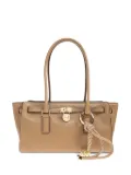 Michael Michael Kors lock-detail shoulder bag - Brown
