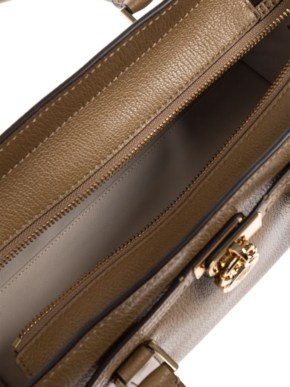 Michael Kors Schoudertas met slot-detail Bruin