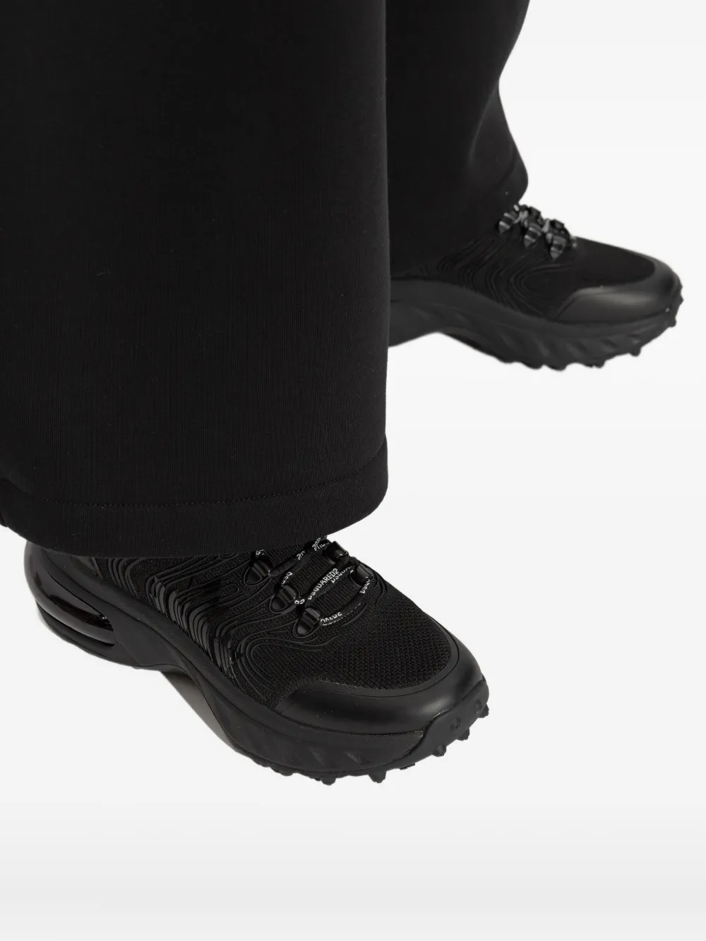 DSQUARED2 lace-up panelled sneakers Black