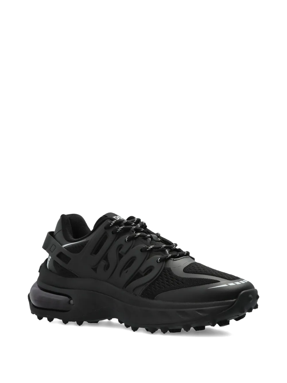 DSQUARED2 lace-up panelled sneakers - Zwart