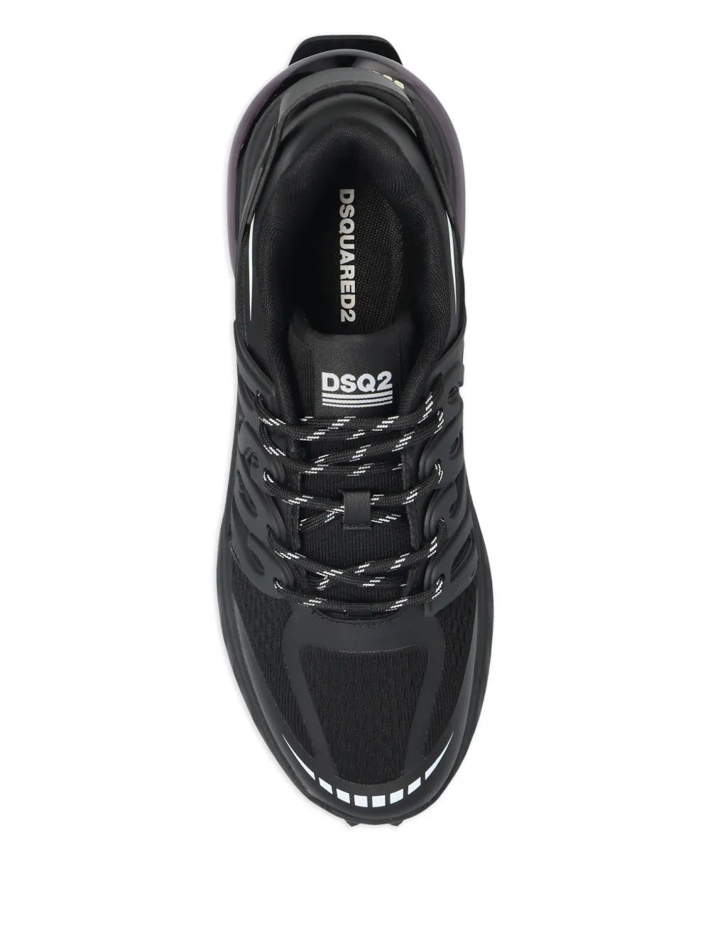 DSQUARED2 lace-up panelled sneakers Black