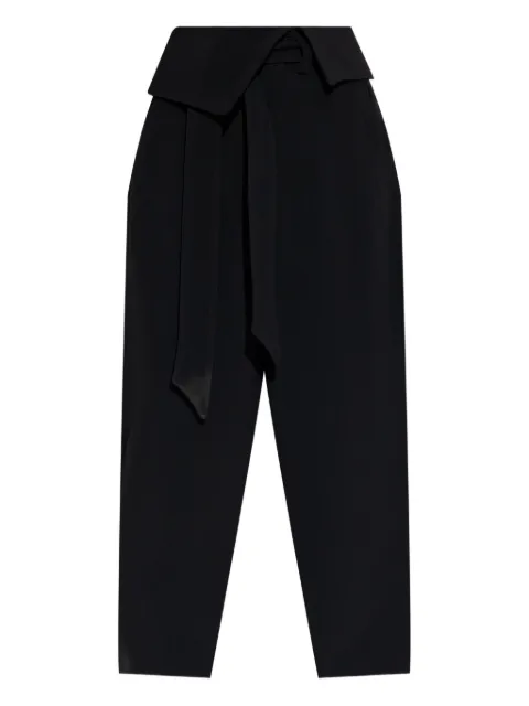 The Attico wrap-effect belted trousers