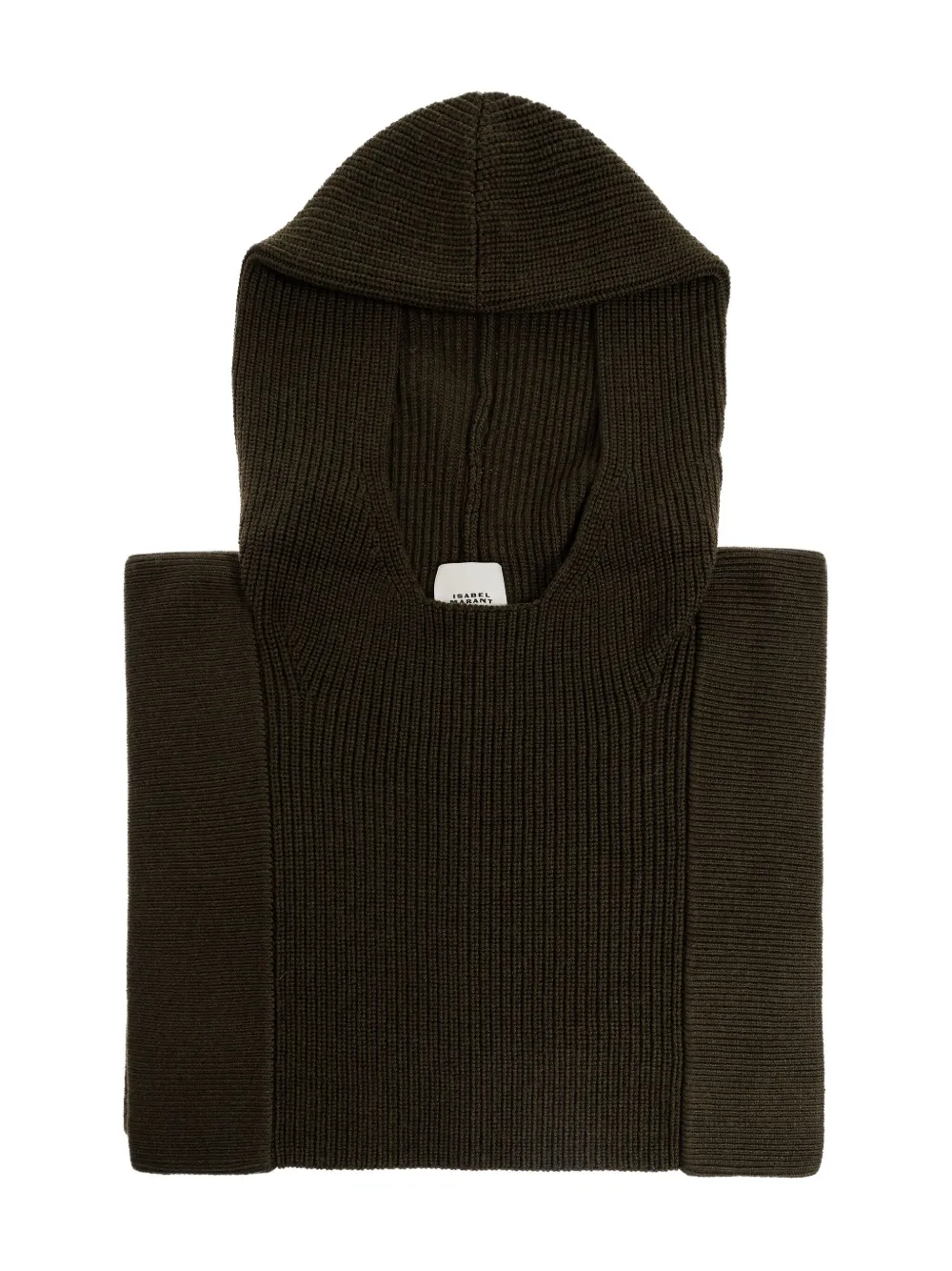 ISABEL MARANT Geribbelde wollen sjaal Zwart