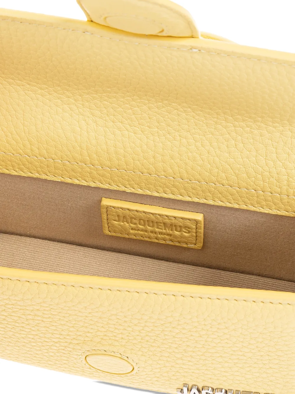 Jacquemus The Bambino kleine crossbodytas Geel