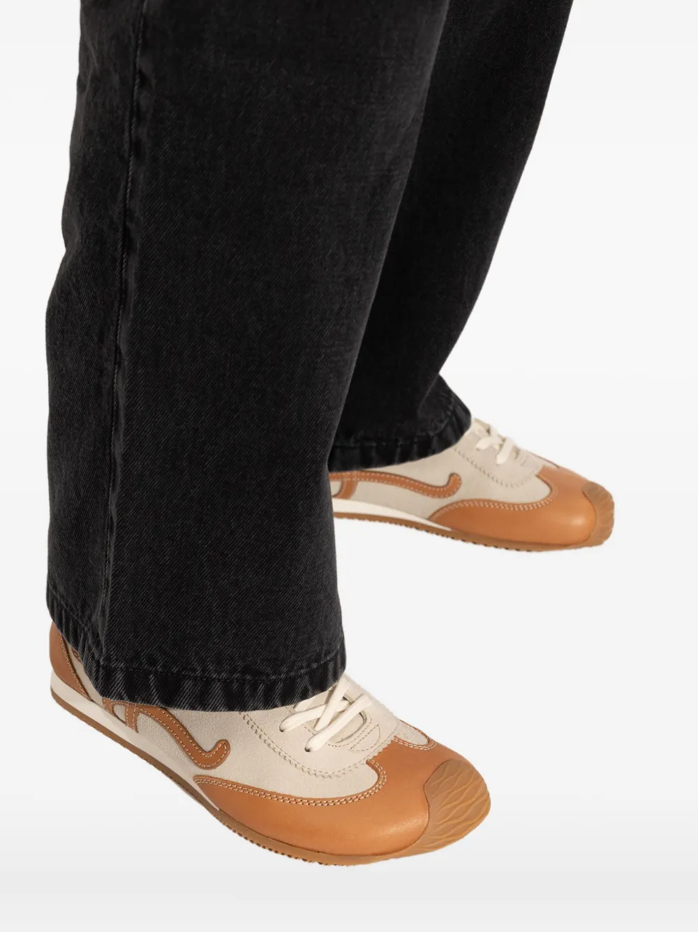 Loewe Ballet Runner 2.0 Leather Logo Sneakers In White