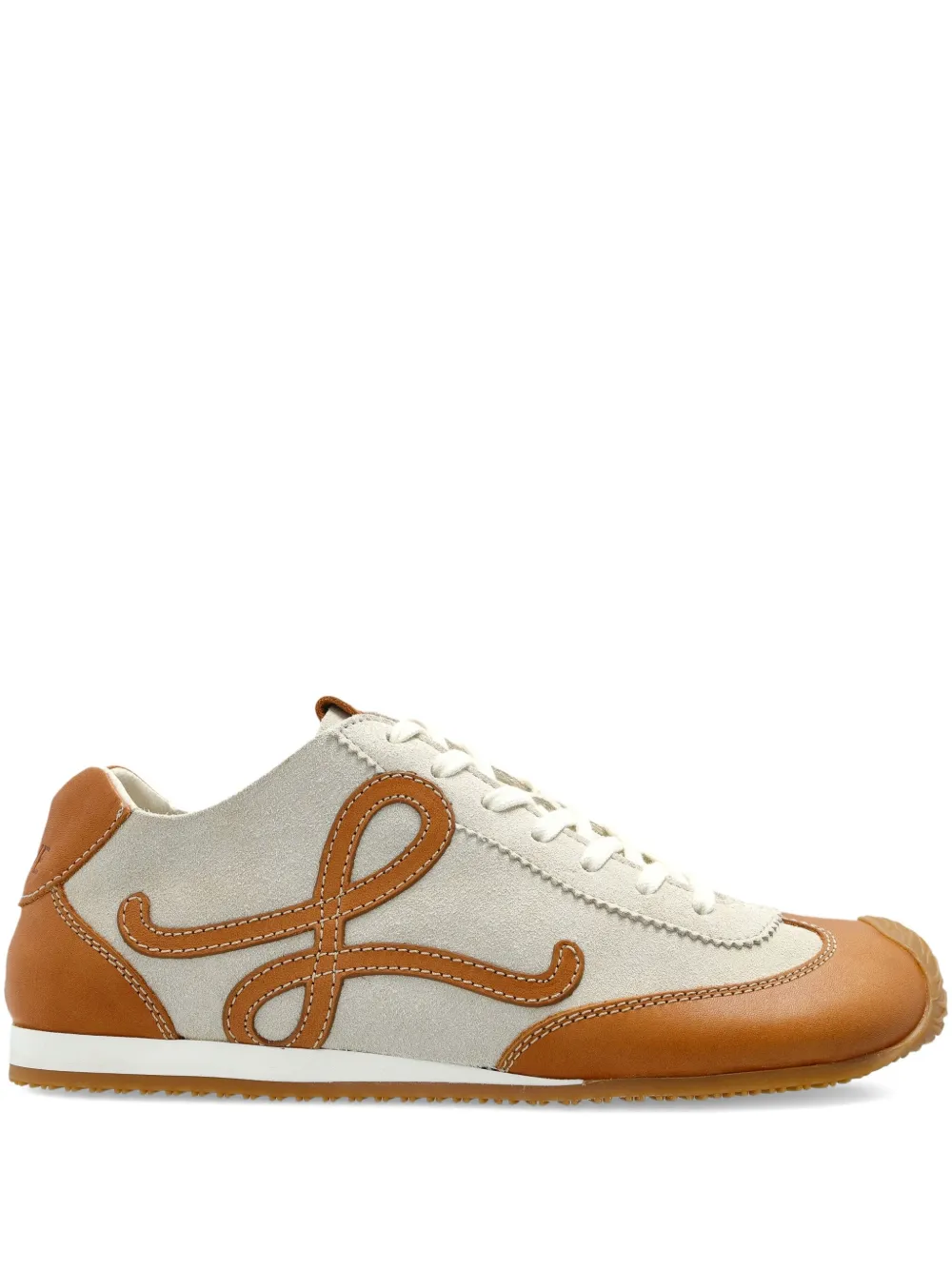 LOEWE Ballet Runner 2.0 leren sneakers met logo Beige