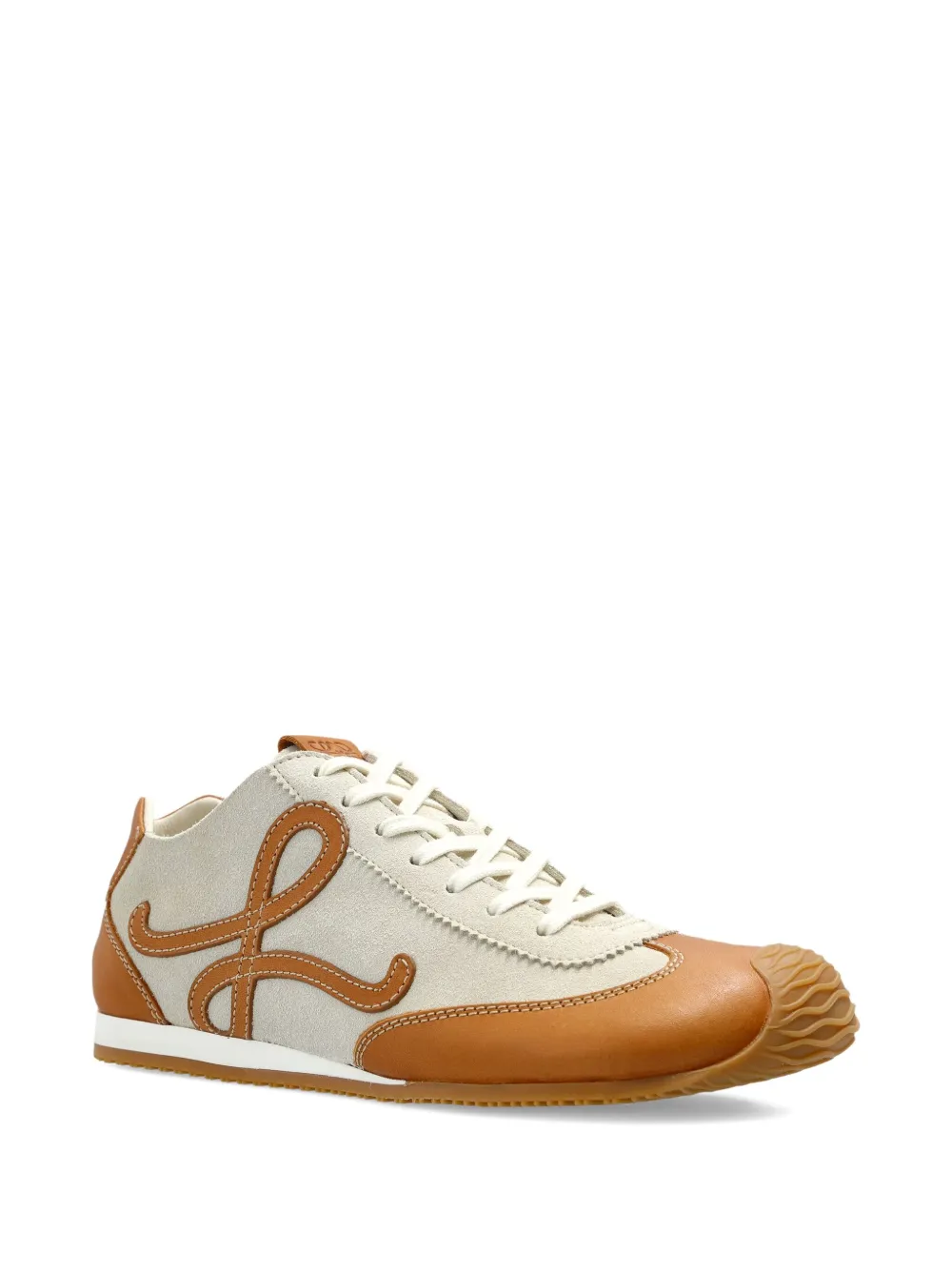 LOEWE Ballet Runner 2.0 leren sneakers met logo - Beige