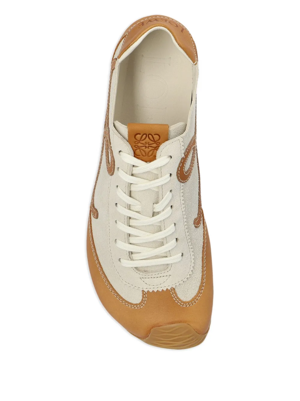 Loewe Ballet Runner 2.0 Leather Logo Sneakers In White