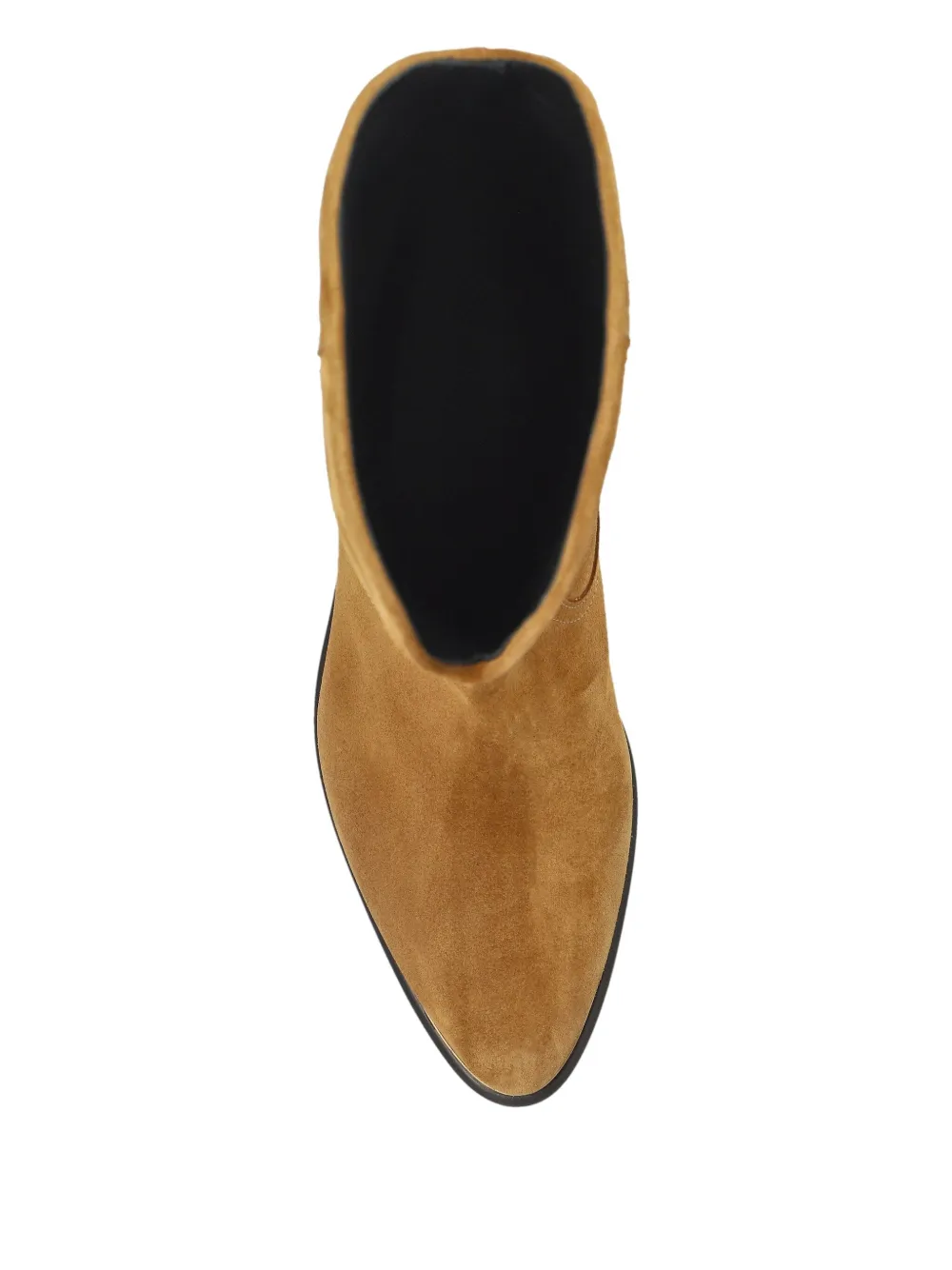 ISABEL MARANT metallic-toe slip-on cowboy boots Brown