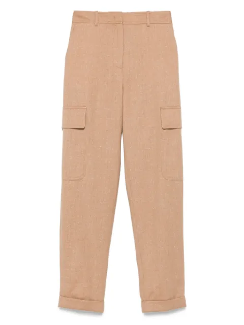 Eleventy cuffed cargo-pocket trousers