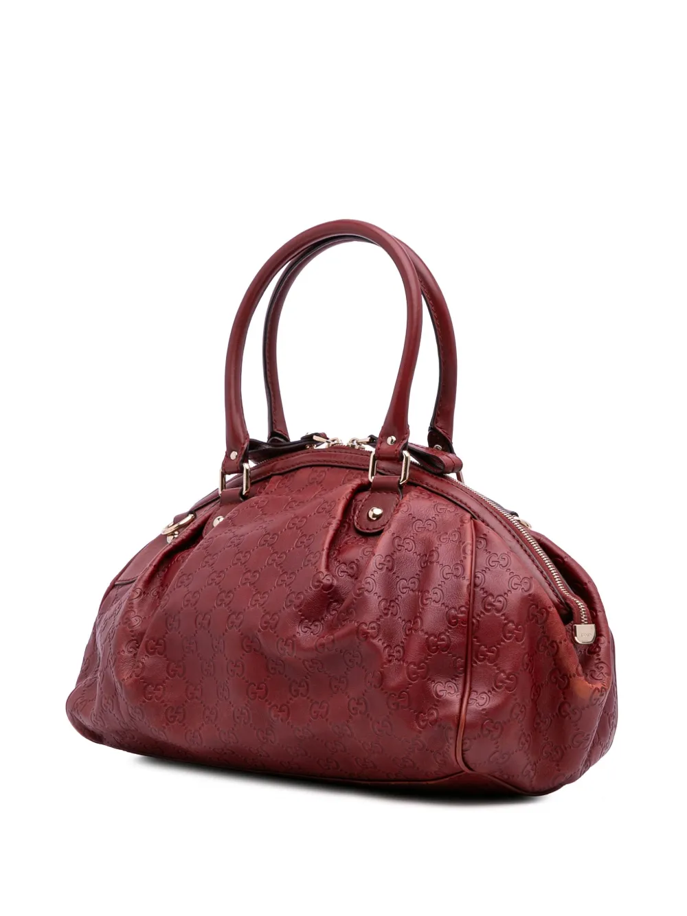 Pre-owned Gucci 2016-2025 Ssima Sukey Satchel In Red