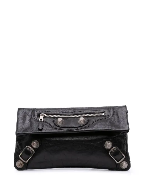 Balenciaga Pre-Owned 2010-2025 Lambskin Motocross Giant 21 Envelope clutch bag