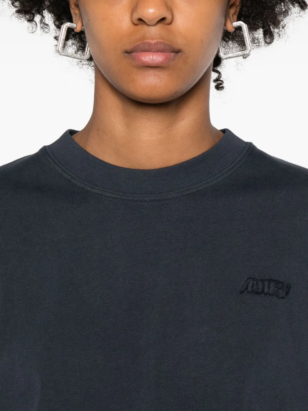 Autry T-shirt met geborduurd logo Blauw