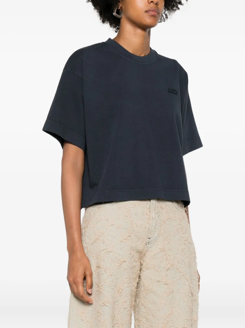 Autry T-shirt met geborduurd logo Blauw