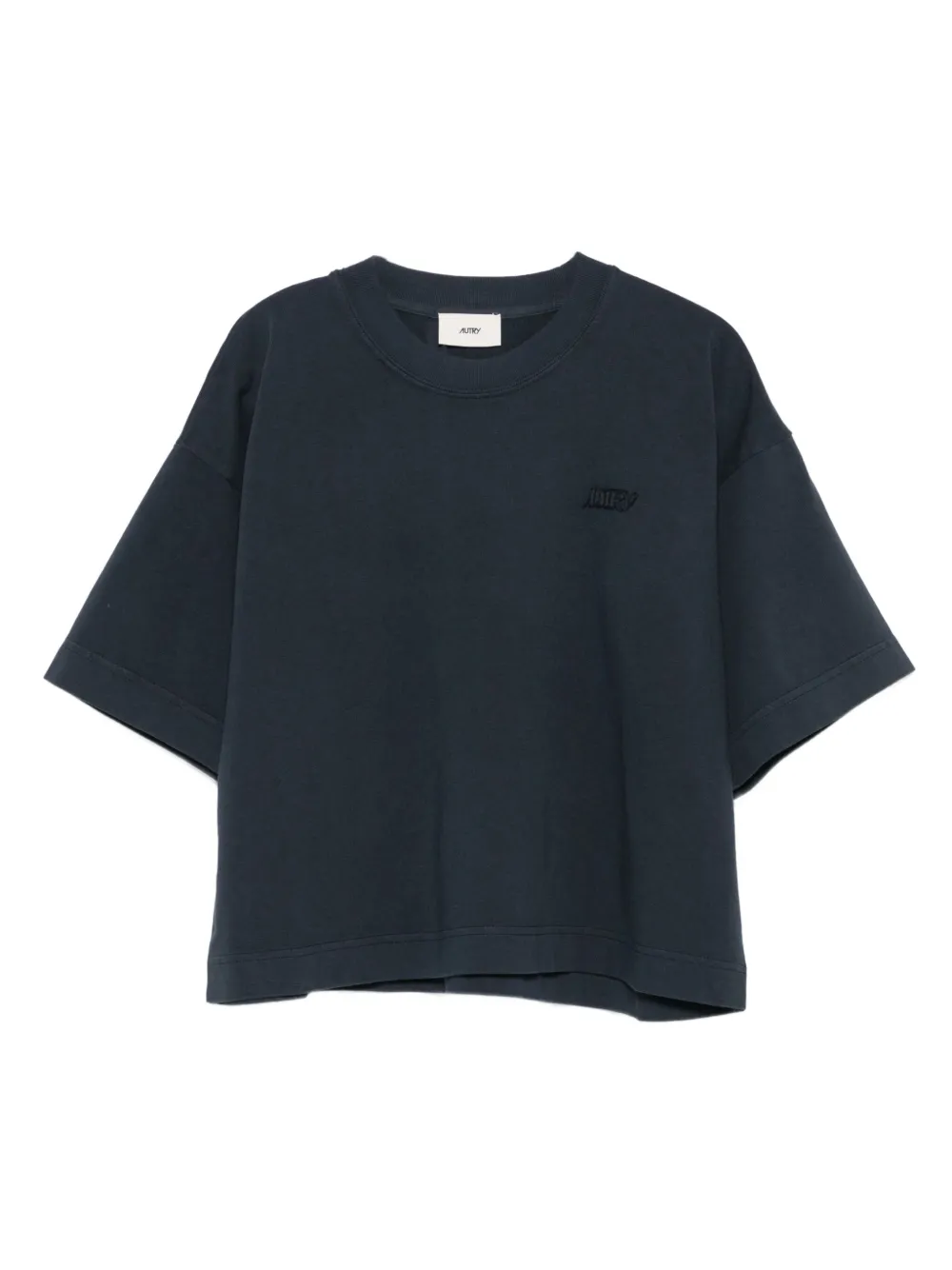 Autry embroidered-logo short-sleeve T-shirt | Blue | Image 1