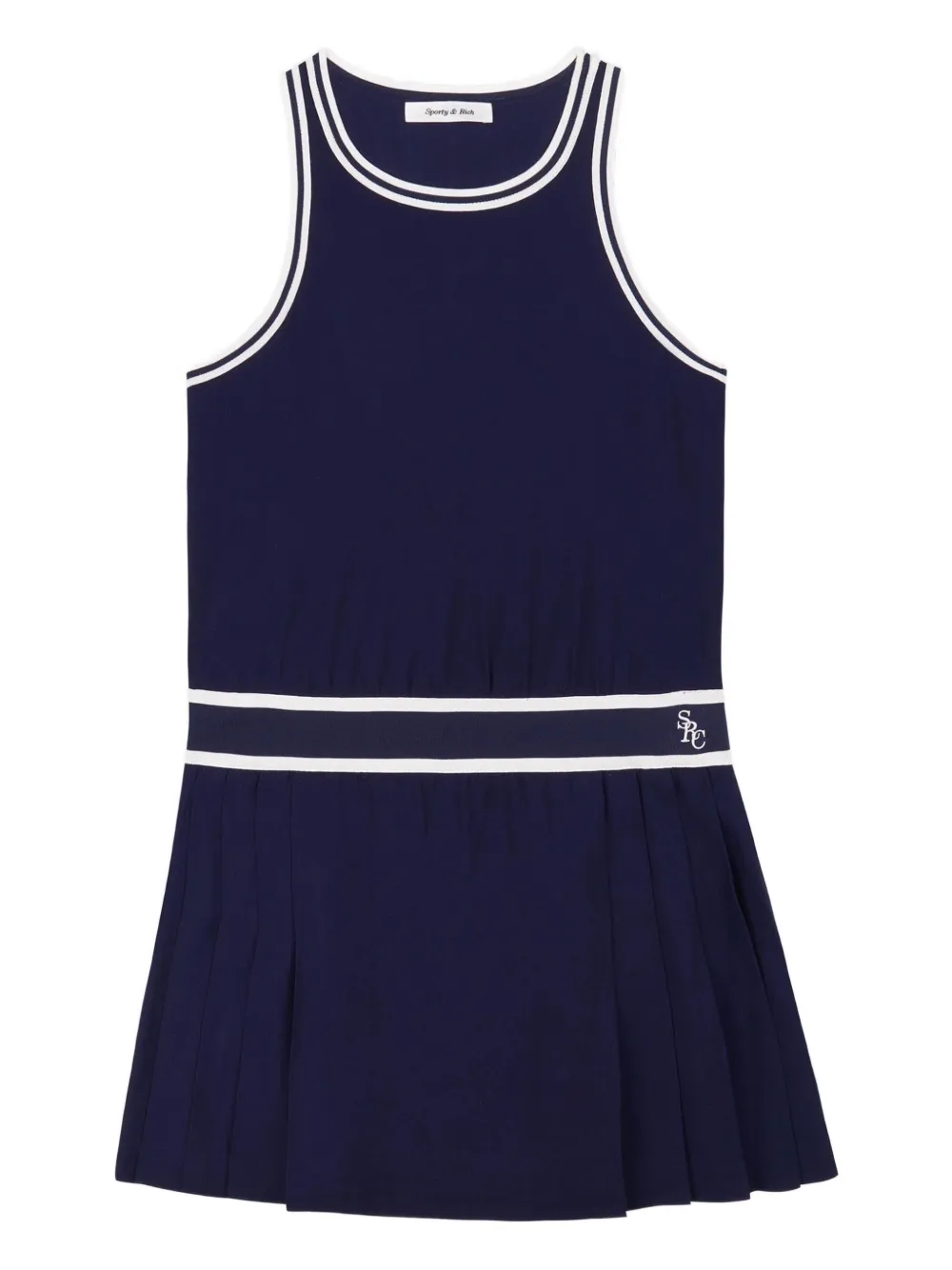 pleated mini dress