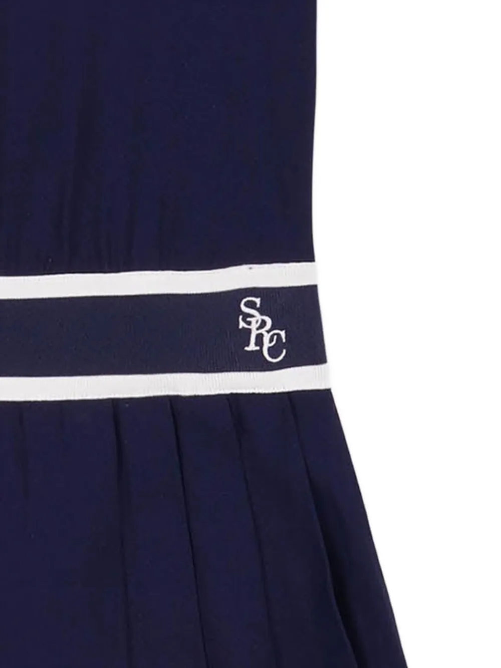 Sporty & Rich pleated mini dress - Blauw