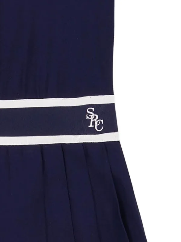 【関税込み】Sporty & Rich ミニドレス Sporty & Rich プリーツ ミニドレス | ブルー | FARFETCH JP