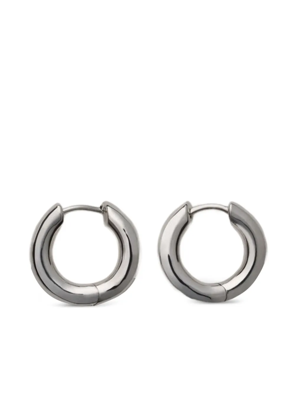 oblique hoops earrings