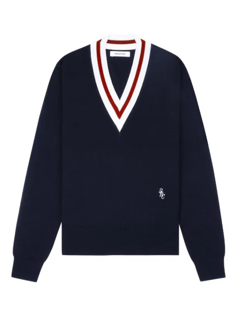 Sporty & Rich Fein gestrickter Pullover
