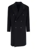 Tagliatore double-breasted wool coat - Blue