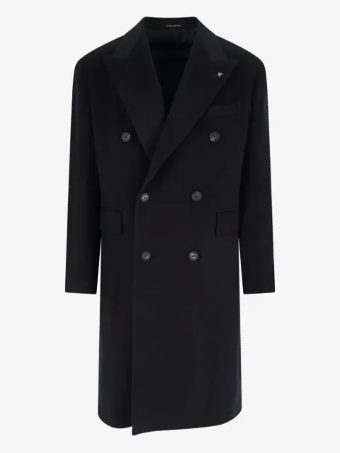 Tagliatore double-breasted wool coat