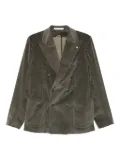 Tagliatore double-breasted corduroy blazer - Green