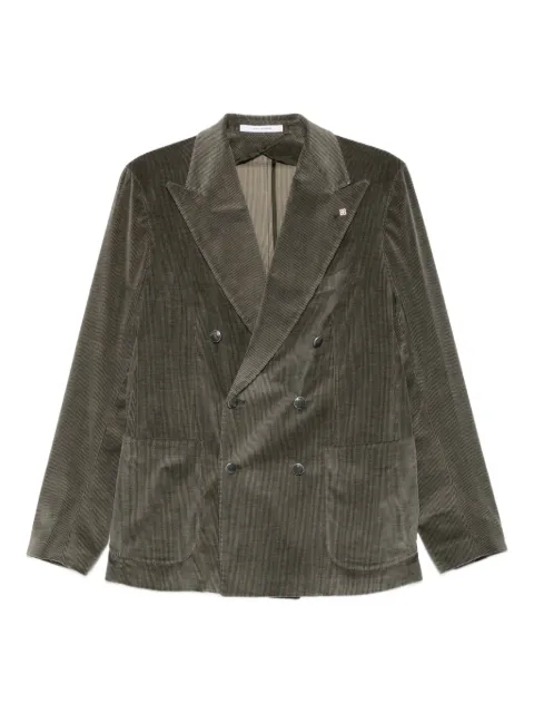 Tagliatore double-breasted corduroy blazer