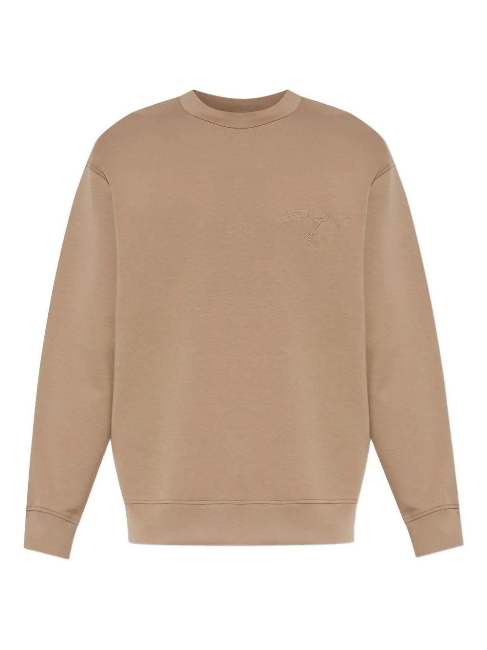 Emporio Armani Sweater met geborduurd logo Beige